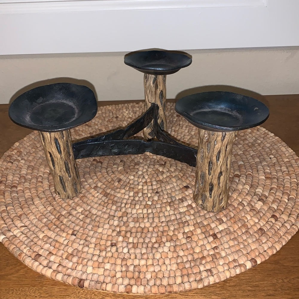 Handmade Cholla Wood Candle Holder